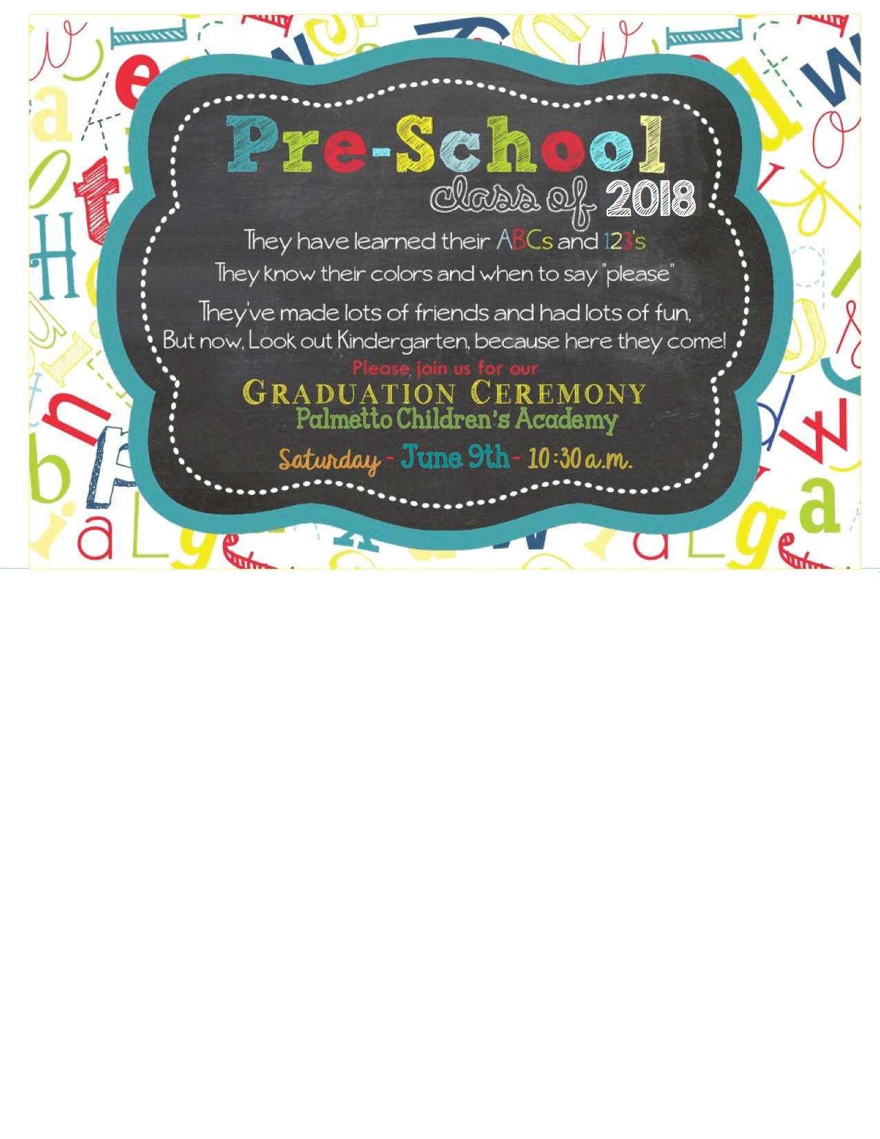 4k Preschool Graduation - Graduation Ceremony (1275x1650), Png Download