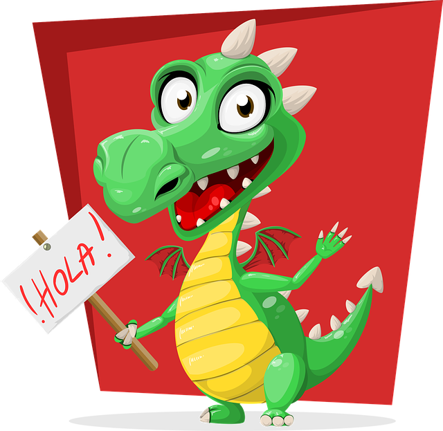 Dragon, Green, Hola, Sign, Spanish, Reptile, Cute - Waking The Dragon By Susan Day 9781515306078 (paperback) (640x623), Png Download