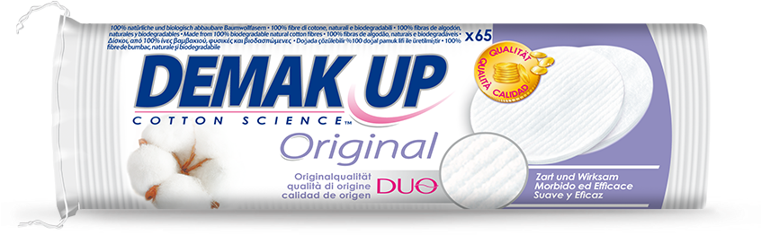 Demak Up Expert Round Cotton Pads - Expert Round Cotton (845x500), Png Download