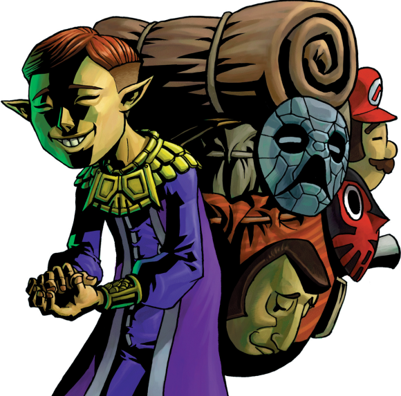 Happy Mask Salesman (580x573), Png Download