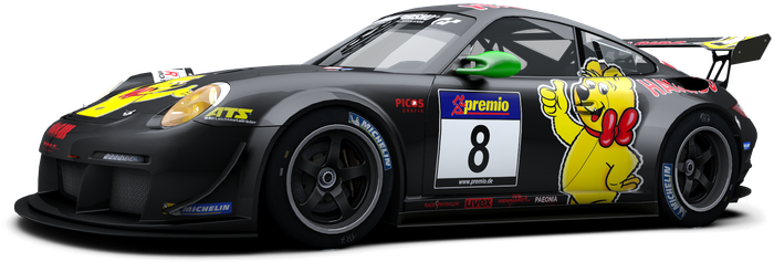 Corvette Race Car Green (790x395), Png Download