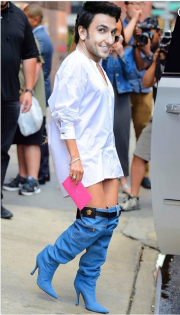 Desi Twitterati Trolled The 49 Year Old Artiste Saying - Jennifer Lopez Versace Boots (640x640), Png Download