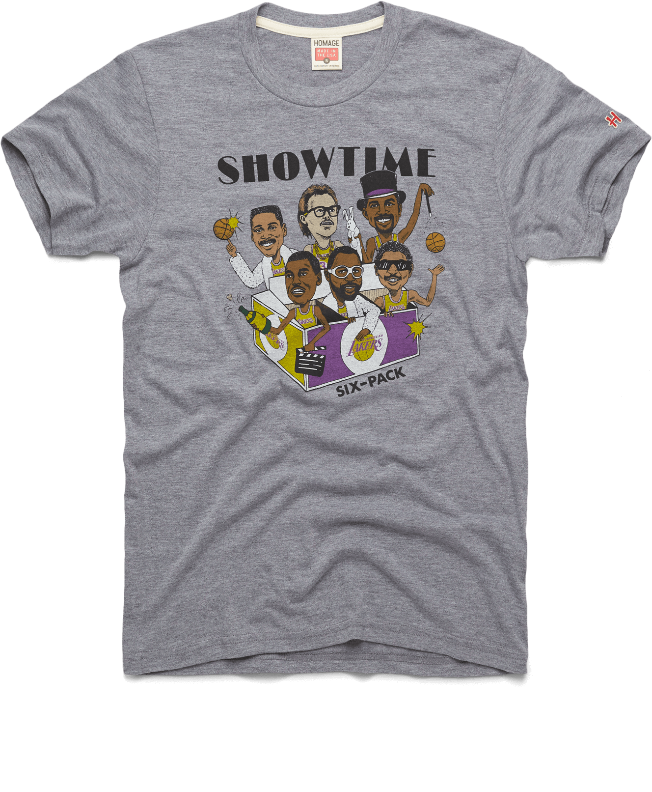 La Showtime Six Pack Los Angeles Lakers Retro Nba Basketball - Varsity Club Restaurant & Bar (2000x2000), Png Download