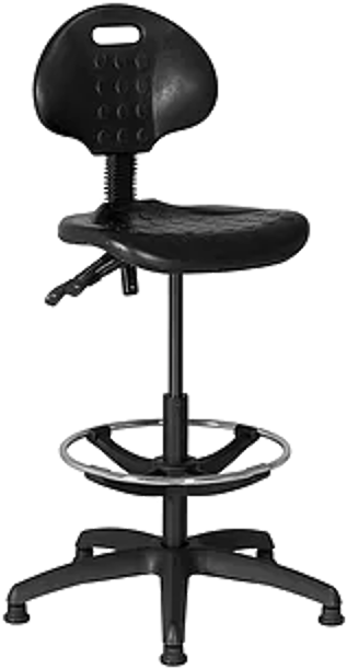 Industrial High Reach Chair - Laboratory Stools (720x850), Png Download