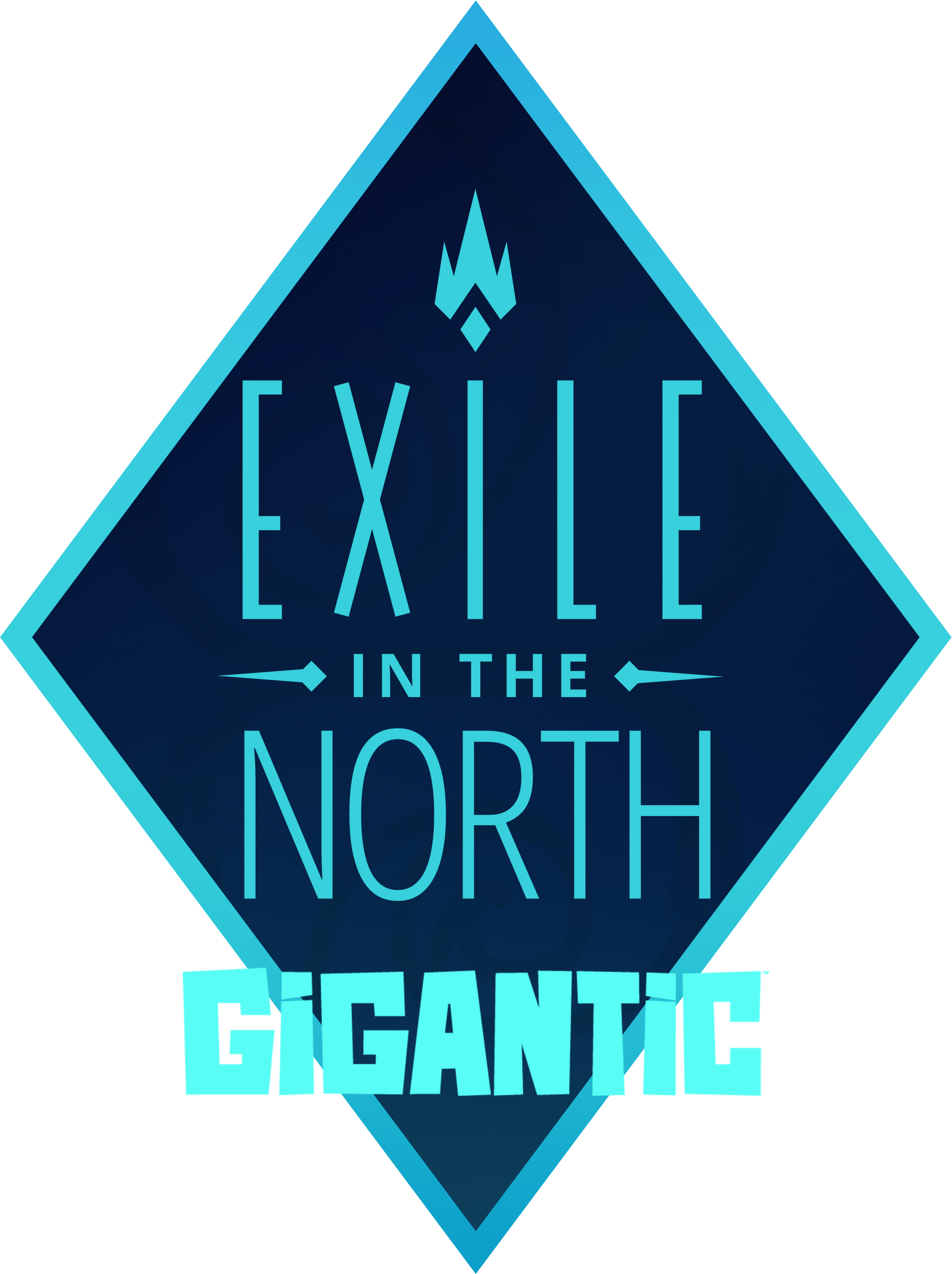 Gigantic Exileinthenorth Logo - Sky Tower (2000x2674), Png Download