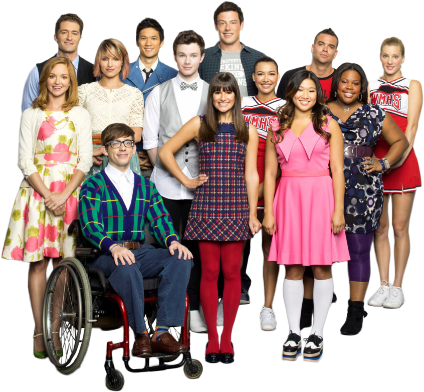 Glee Png - Glee Cast Demi Lovato (955x836), Png Download