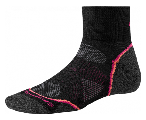 Smartwool Wmn Phd Run Light Mini Black Р - Sock (600x600), Png Download