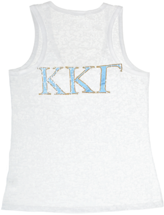 Kappa Kappa Gamma Burnout Tank (585x750), Png Download