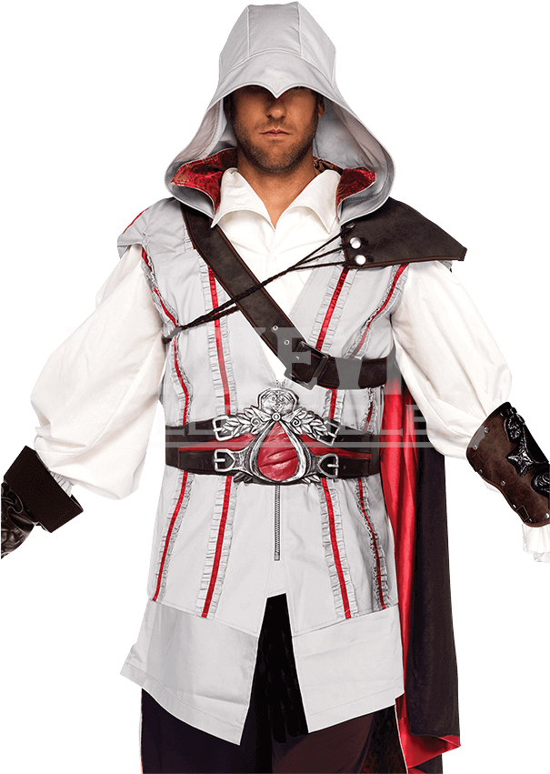 Mens Assassins Creed Ezio Costume - Male Assassin's Creed Costume (850x850), Png Download