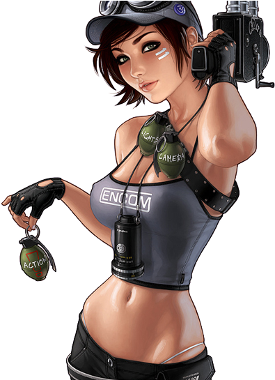 Anime Babe Ps Vita Wallpaper - Anime Fighter Girl Png (960x544), Png Download