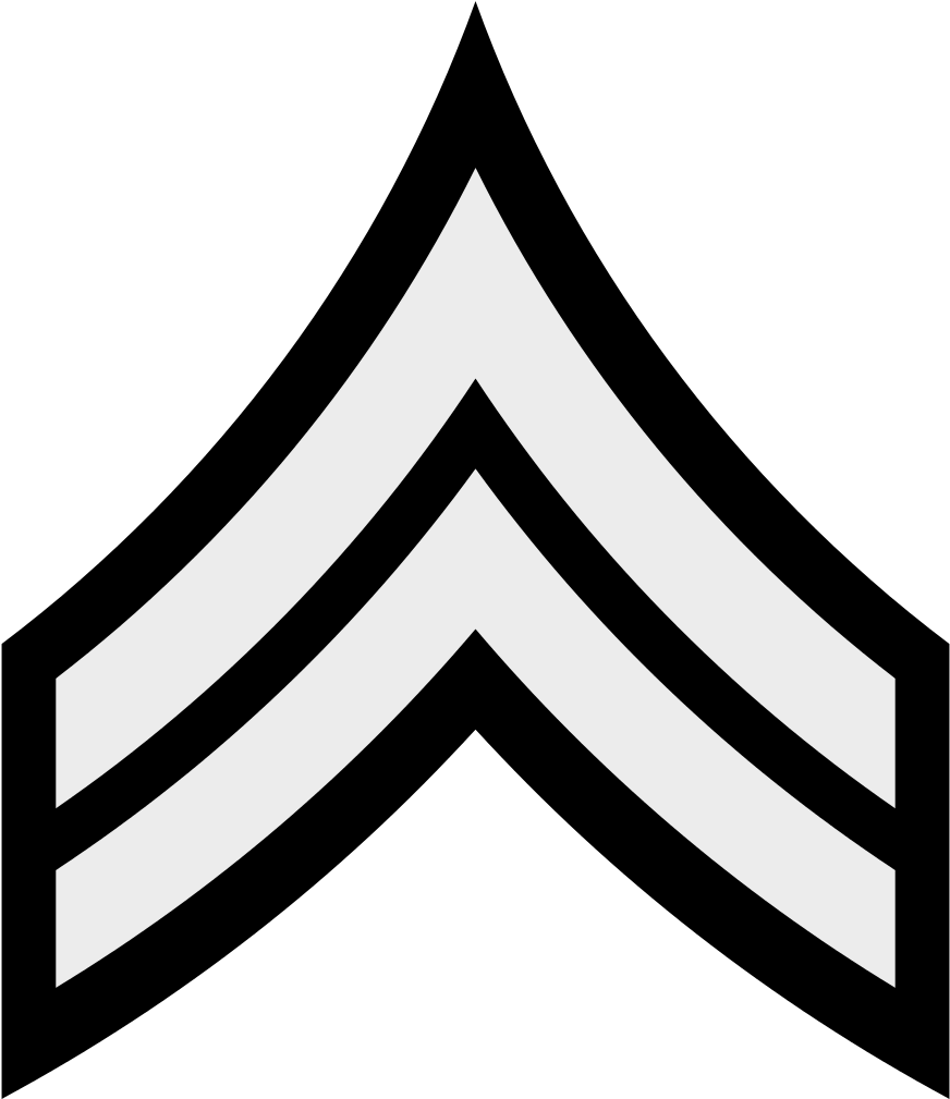 South Carolina Highway Patrol Corporal Rank Chevrons - Rank Chevrons (931x1024), Png Download