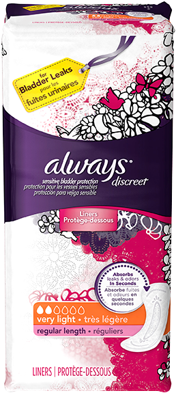 Mckesson - Always Discreet Very Light Absorbency Incontinence (600x600), Png Download