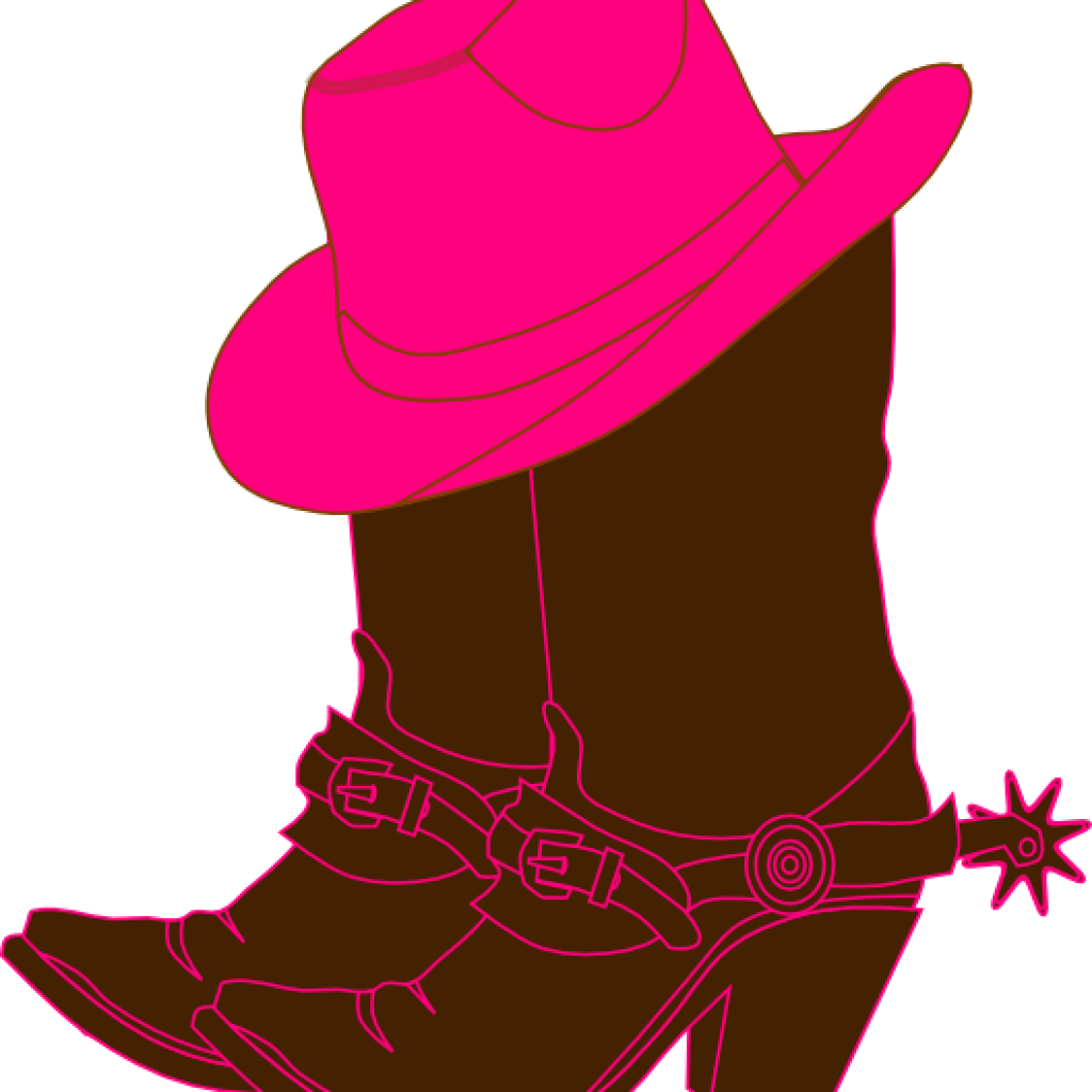 Cowgirl Boot Clipart Cowgirl Boots Clip Art At Clker - Silhouette Cowboy Boots Clipart (1024x1024), Png Download