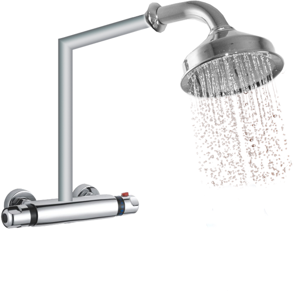 Hot Water - Shower With Water Png (600x600), Png Download