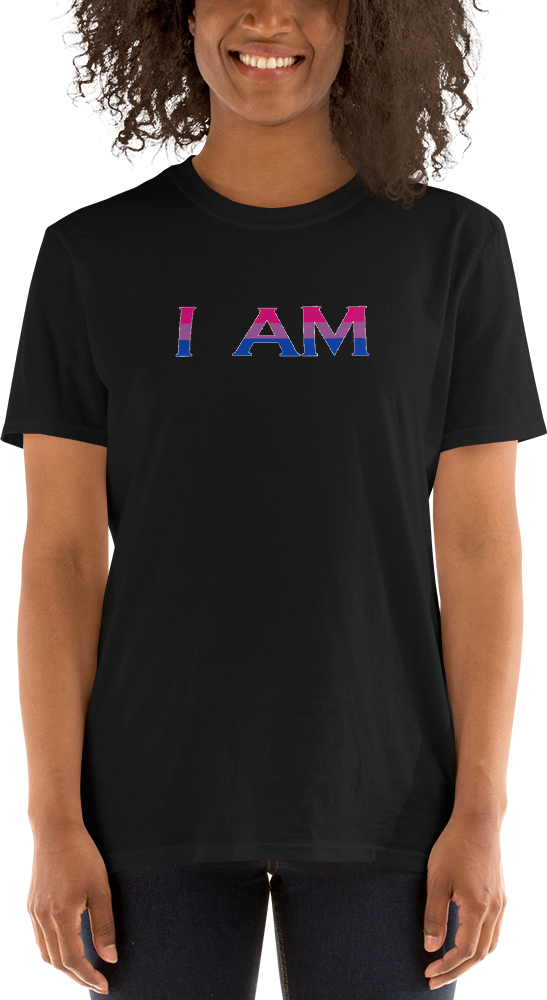 Bisexual Colors I Am Centered Short Sleeve T Shirt - T-shirt (547x1000), Png Download