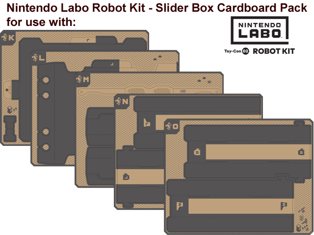 Nintendo Labo Robot Kit - Nintendo Labo Cardboard Parts (640x480), Png Download