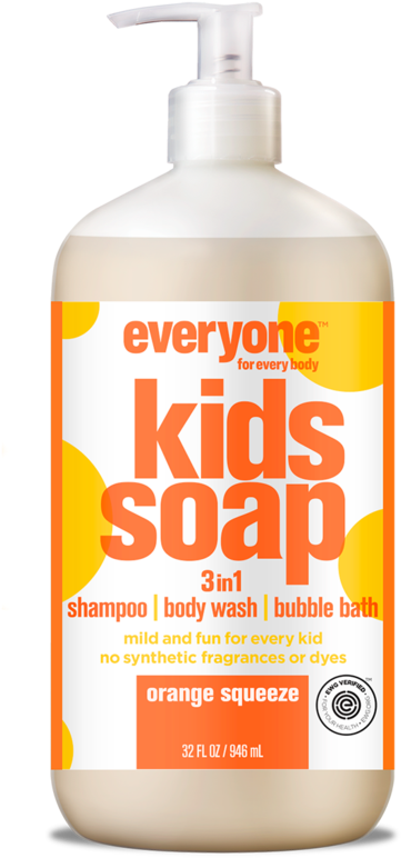 Everyone Soap For Every Kid, Orange Squeeze, 32 Ounce (1024x1024), Png Download