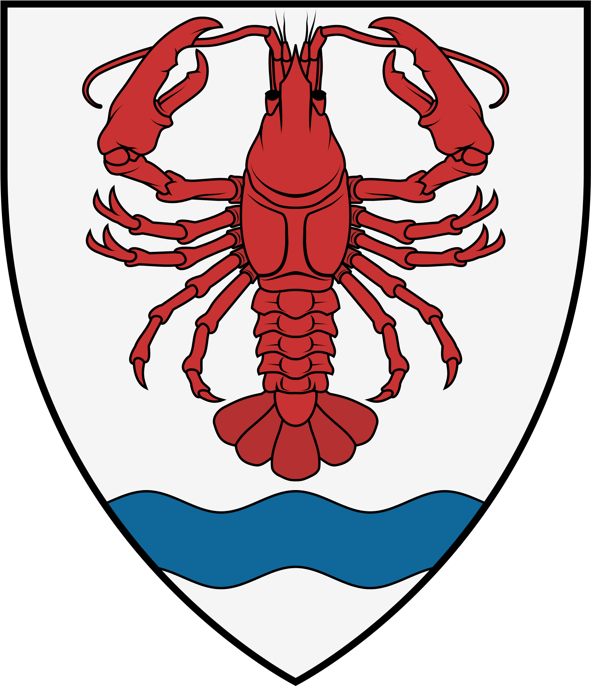 Open - Scorpion In Heraldry Wikimedia (2000x2308), Png Download