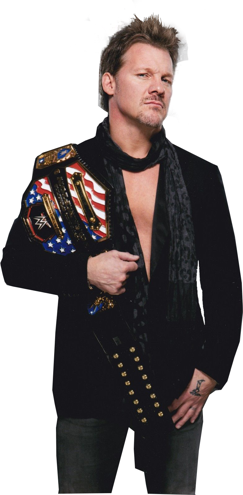 Chris Jericho - Chris Jericho United States Champion Png (1273x1600), Png Download
