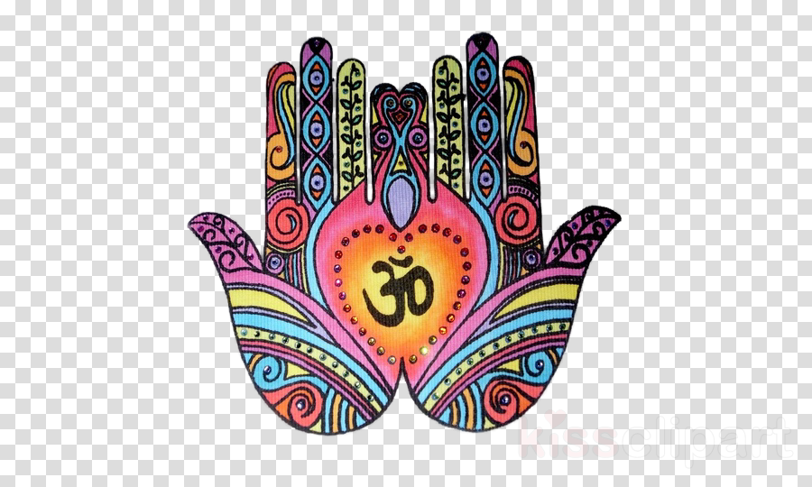 Hippie Tumblr Png Clipart Hippie - Hamsa Om (900x540), Png Download