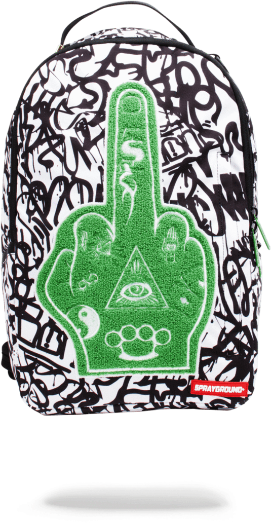Sprayground- Birdie Backpack - Sprayground Backpack Middle Finger (900x1148), Png Download