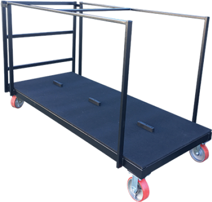 Looksmart Rectangle Folding Table Trolley - Banquet Trolley (600x600), Png Download