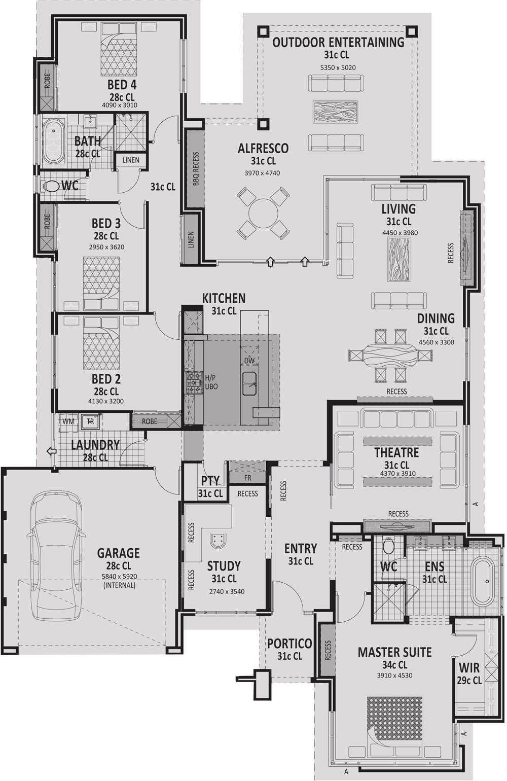 Arcadia - 20 M Wide House Plans (1000x1540), Png Download