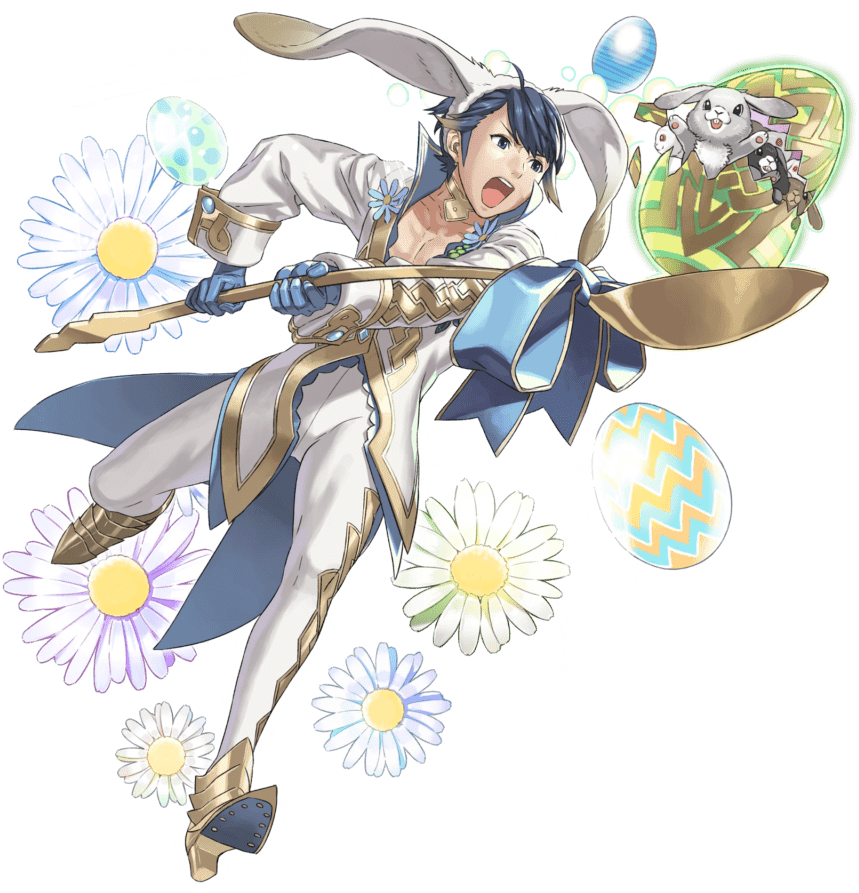 I Love Alfonse's Spring One With His Giant Spoon - Spring Alfonse Fire Emblem Heroes (898x1024), Png Download