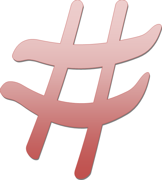Hashtag Symbol Png - Graphics (558x621), Png Download