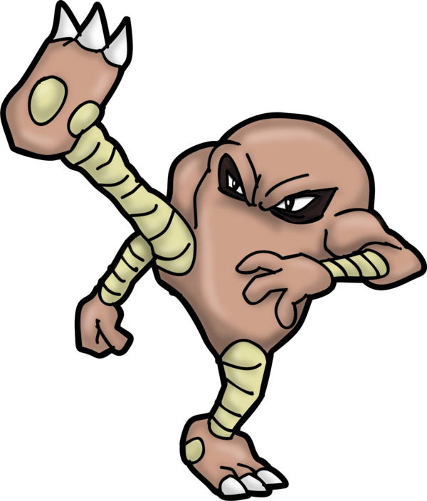 26 May - Pokemon Lutador Muay Thai (600x704), Png Download