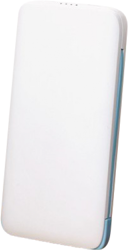 Four Slim Power Bank T09 8000mah Power Bank, White - Smartphone (600x550), Png Download