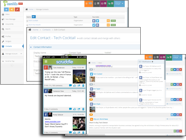 Facebook, Twitter, Tumblr, Email And News Feeds These - Expediente Del Trabajador Noi (700x500), Png Download