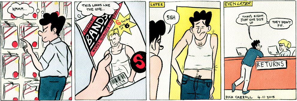 Upsize Or Wait, I'm A Medium Now - Cartoon (991x338), Png Download