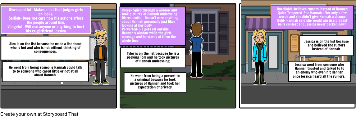 3 Reasons Alex Tyler Jessica - Cartoon (1164x385), Png Download