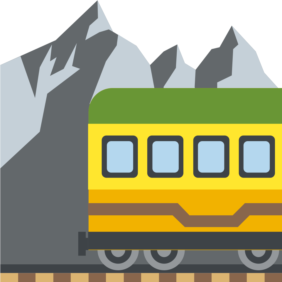 File - Emojione 1f69e - Svg - Apparel Printing Emoji Railway Car Lunch Bag (1024x1024), Png Download