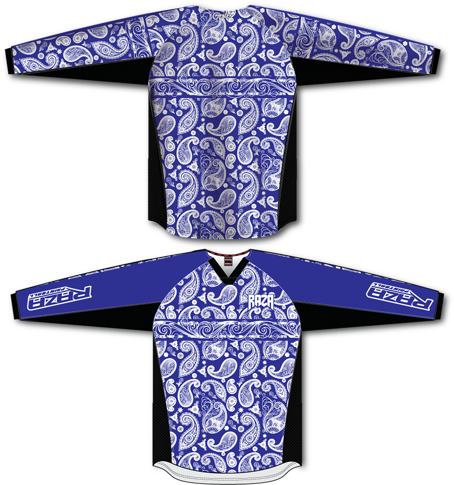 Bandana Blue/white Tm2 Jersey (1500x1616), Png Download