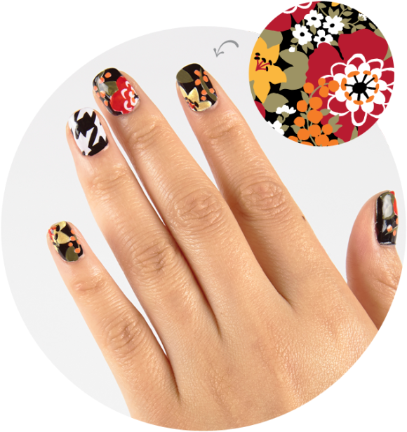 Polish Off The Look [bittersweet] - Vera Bradley Bittersweet Floral Snap On Smartphone (640x640), Png Download