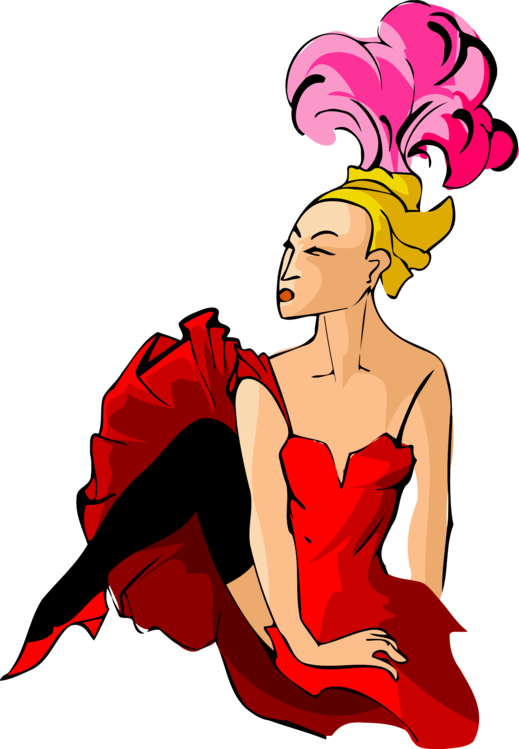 Dancer Cartoon Hula Dance Party - เต้น การ์ตูน Png (519x749), Png Download