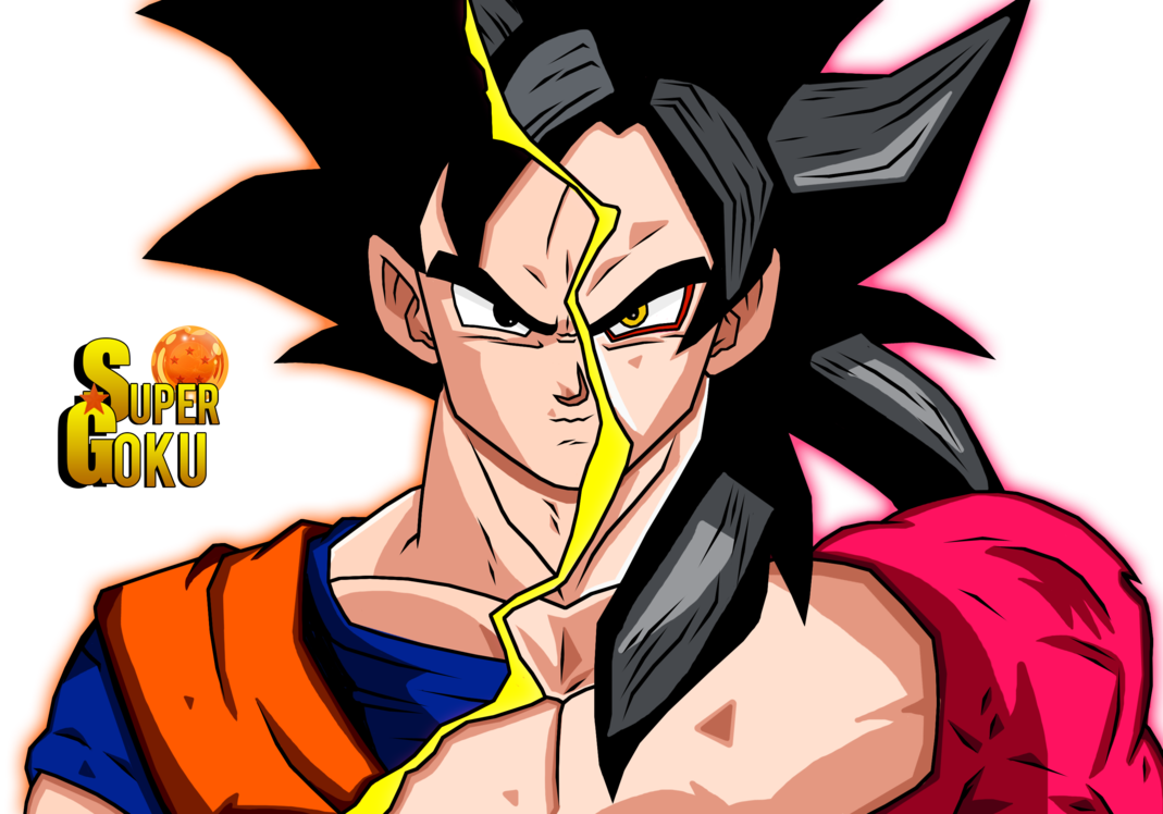 Goku Vegeta Gogeta Gohan Frieza - Goku Y Goku Ssj4 (1069x748), Png Download