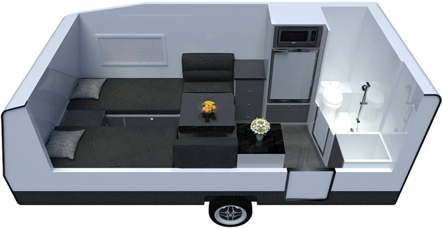 13ft 3in - Scale Model (1200x500), Png Download