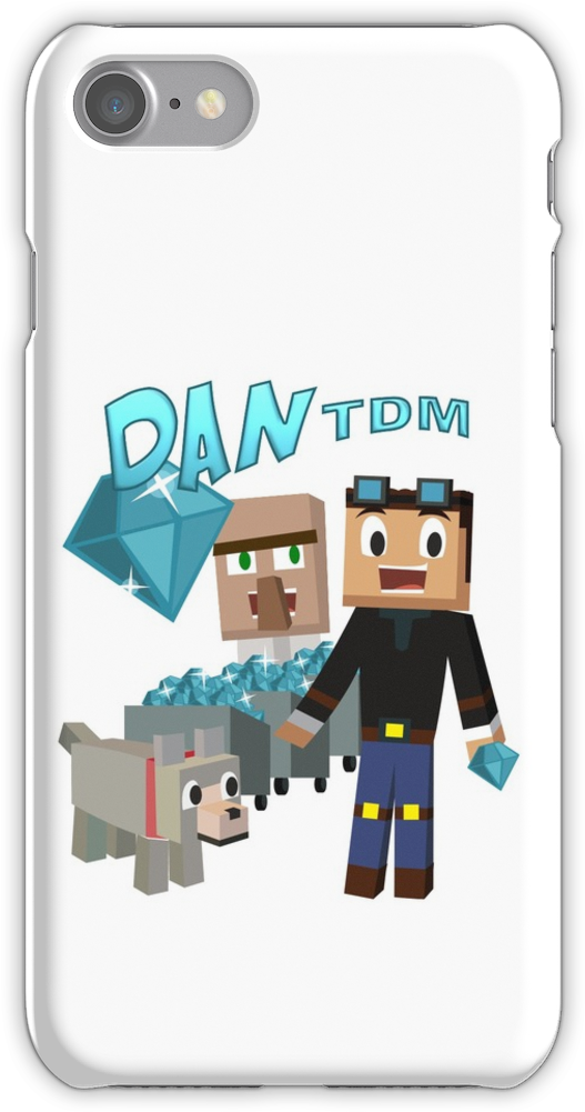 Dantdm The Diamond Minecart (750x1000), Png Download