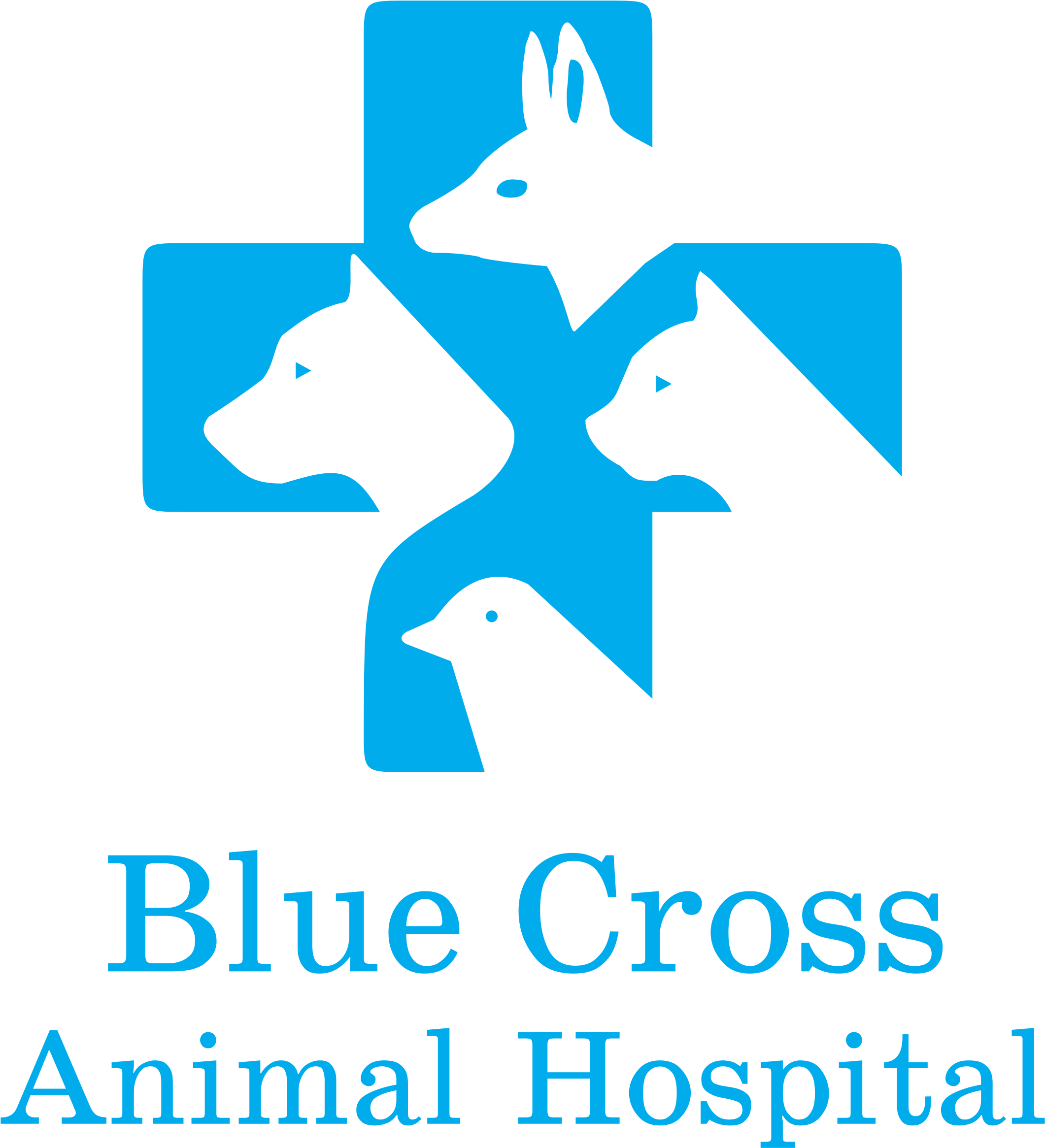Blue Cross Animal Hospital Logo Png Transparent - Animal Hospital Logo (2400x2400), Png Download