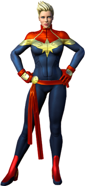 Carol Danvers From Marvel Heroes (video Game) - Marvel Heroes Omega Captain Marvel (300x420), Png Download