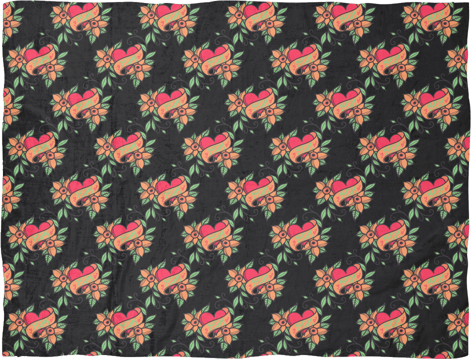 Mom Tattoo Blanket - Placemat (1024x1024), Png Download