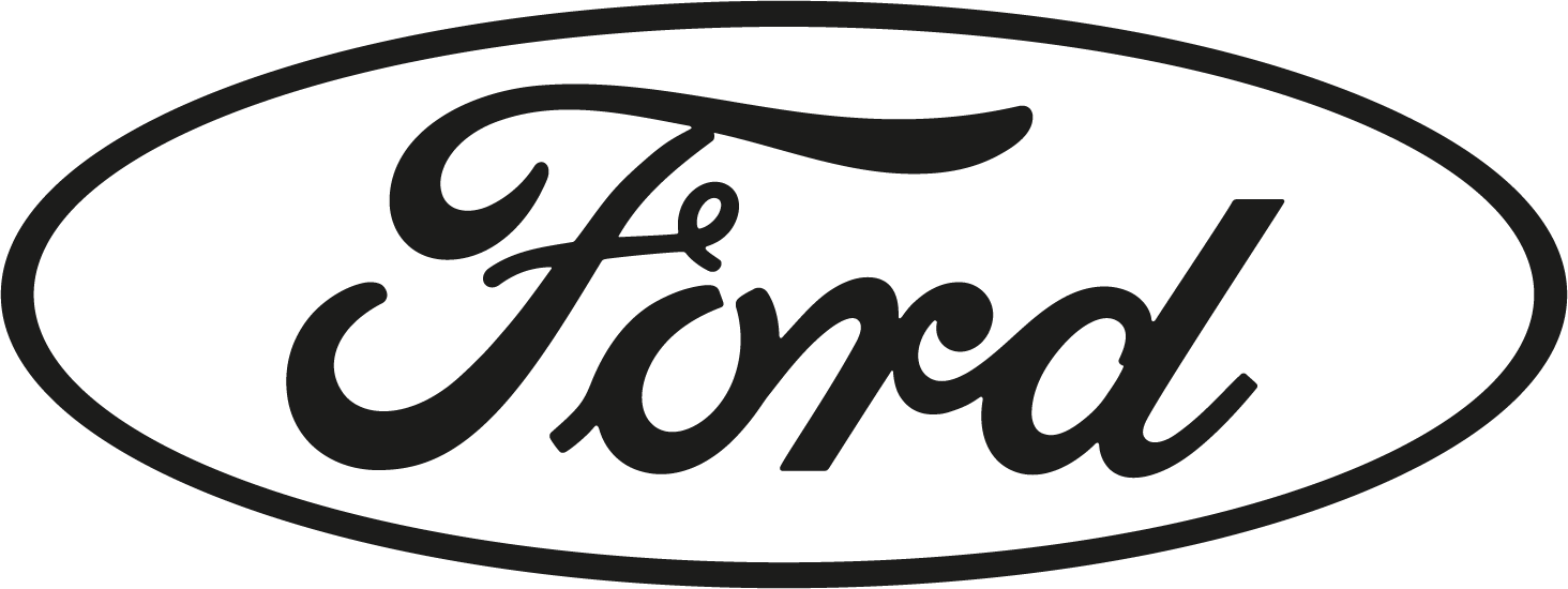 Ford Logo Png File - Large Ford Logo Rear Window Decal (30" X 10.5", Red) (1464x550), Png Download