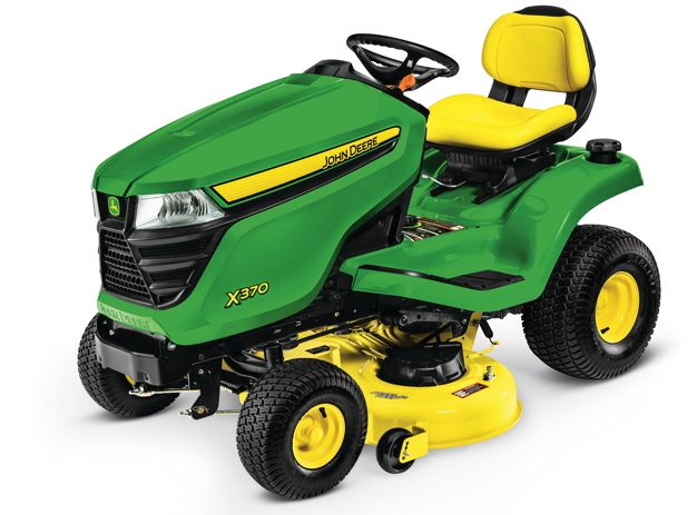 X370 Tractor With 42-inch Deck - John Deere X370 Riding Lawn Mower (642x462), Png Download