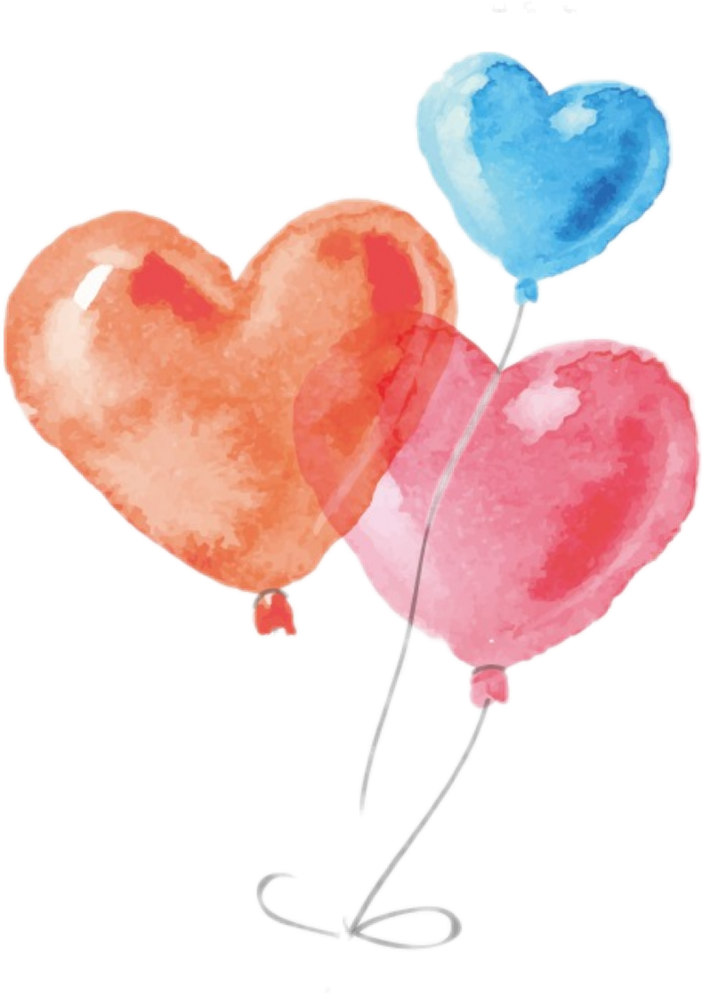 Report Abuse - Watercolor Balloon Png (789x1119), Png Download