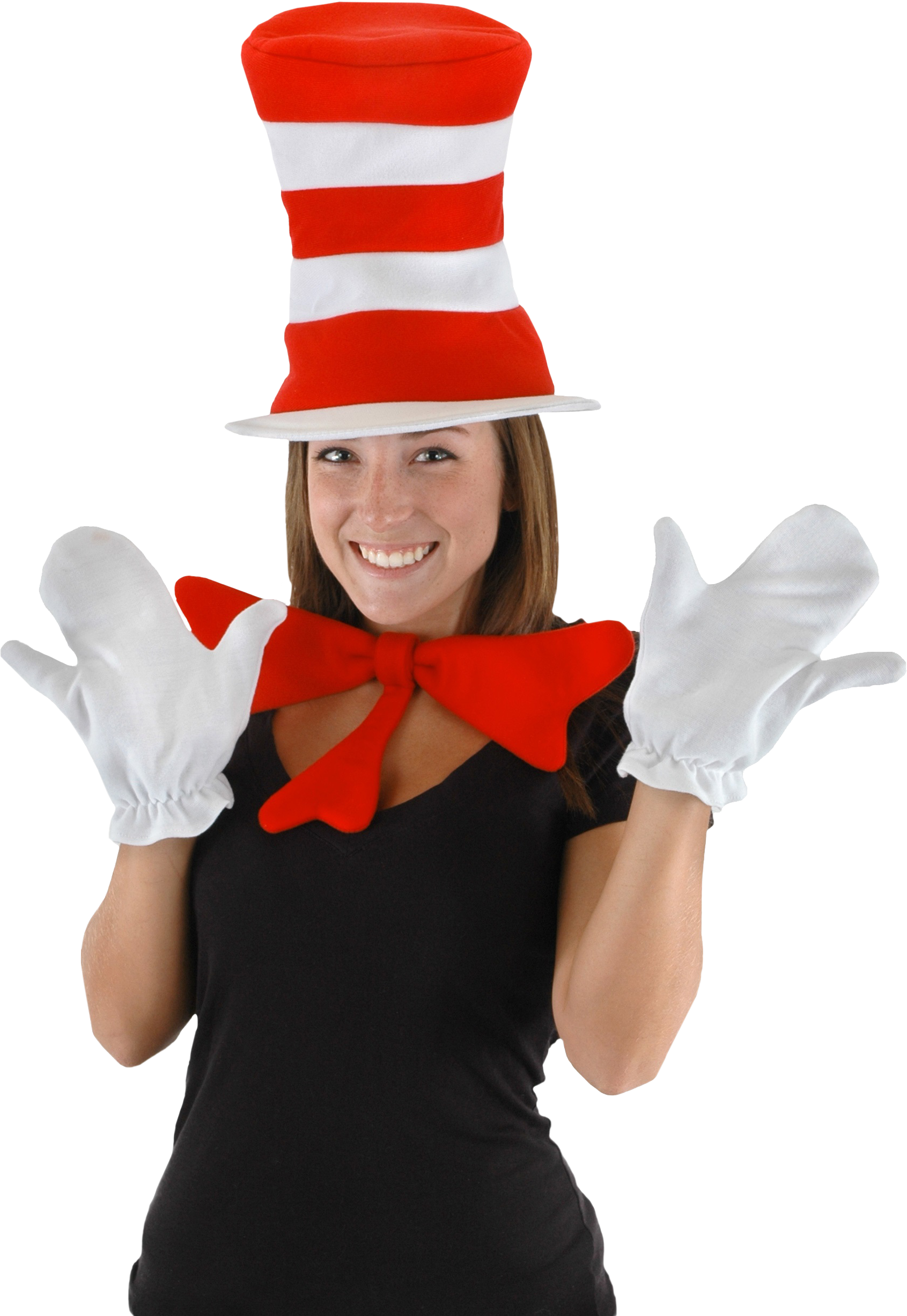 Cat In The Hat Adult Accessory Kit - Cat In The Hat Adult (1691x2451), Png Download