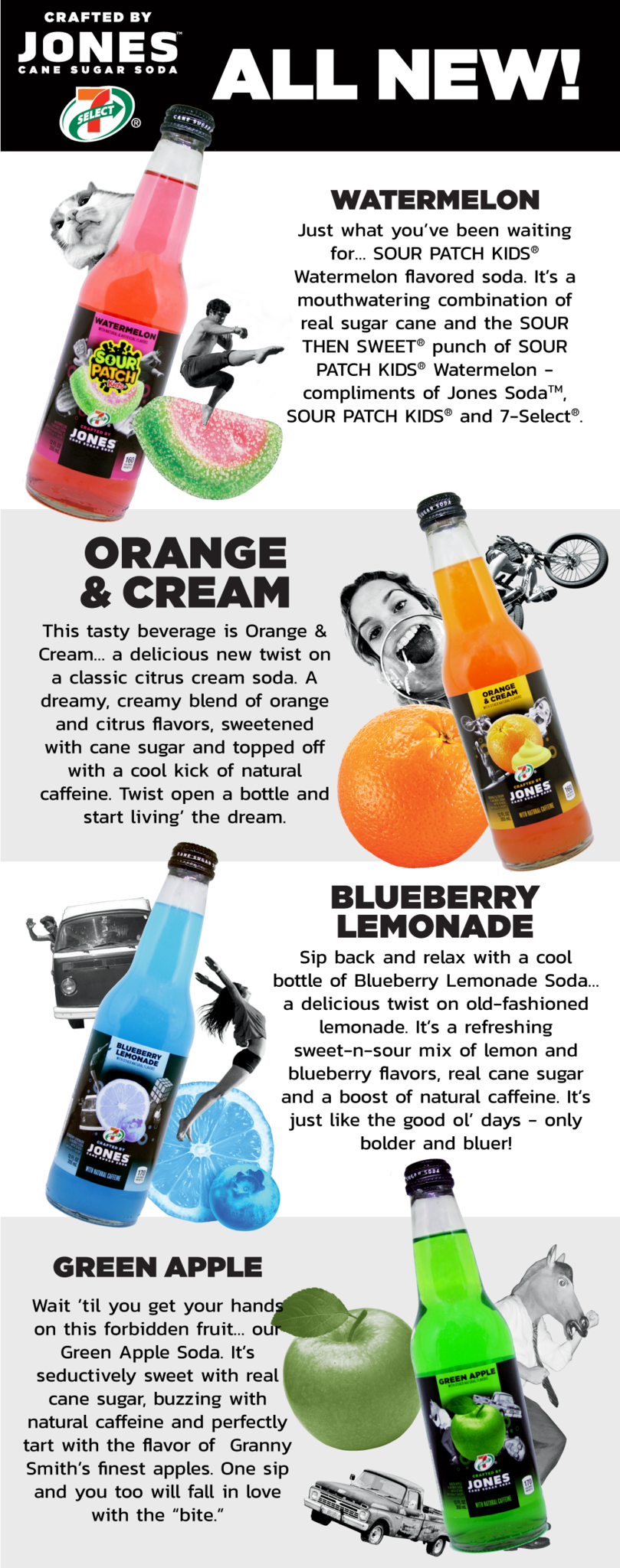 Tweet Us , 'gram Us , Or Send Us An Email - Jones Soda Sour Patch (809x2048), Png Download