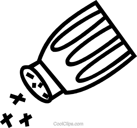 Salt Shaker Royalty Free Vector Clip Art Illustration - Salt Shaker Clipart Transparent (480x448), Png Download